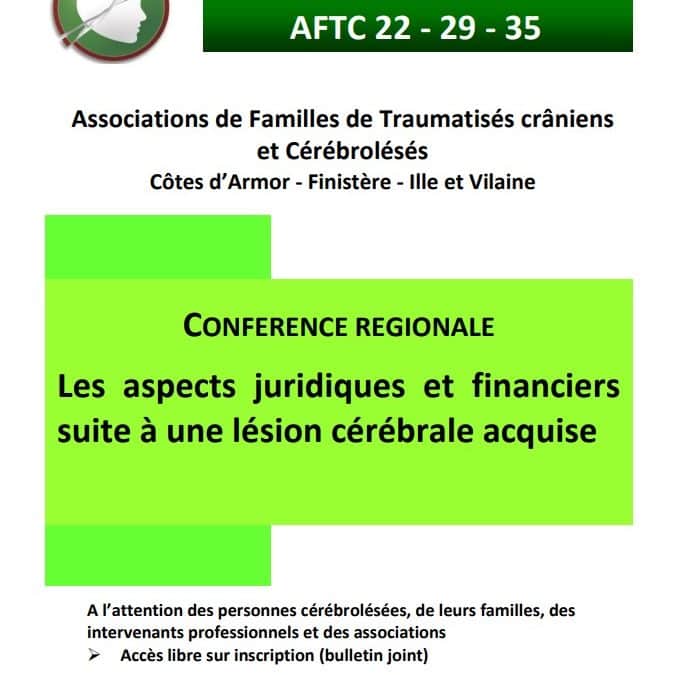 Maître Gildas JANVIER intervenant à la conférence régionale Bretagne des associations des familles des traumatisés crâniens et cérébraux-lésés (AFTC)