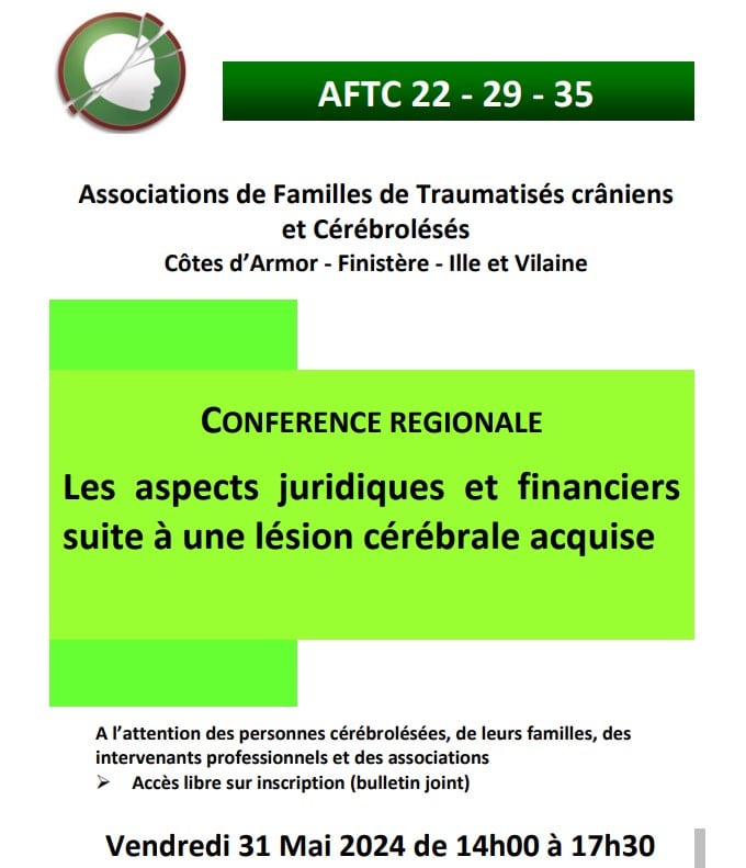 conference regionale Bretagne des associations des familles des traumatises craniens et cerebraux leses AFTC - Maître Gildas JANVIER intervenant à la conférence régionale Bretagne des associations des familles des traumatisés crâniens et cérébraux-lésés (AFTC)